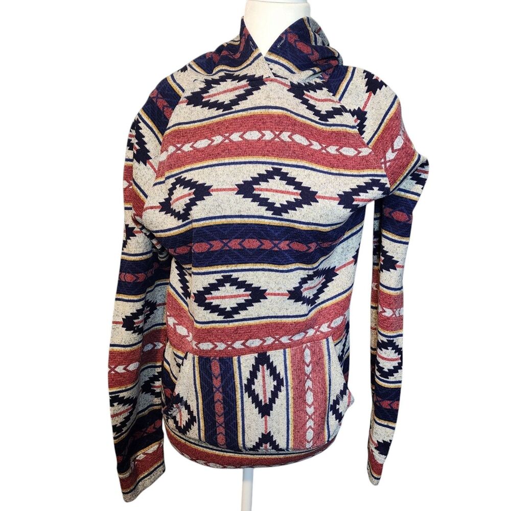Brooklyn Cloth MFG Co Men Hoodie  Medium  Southwestern Tribal Aztec Native Print